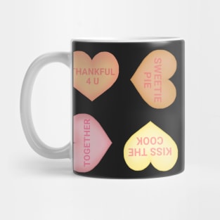 Thanksgiving Conversation Hearts Sticker Pack Mug